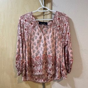 Women Medium Beautiful Spring Boho Blouse Flirty Romantic Peasant Style